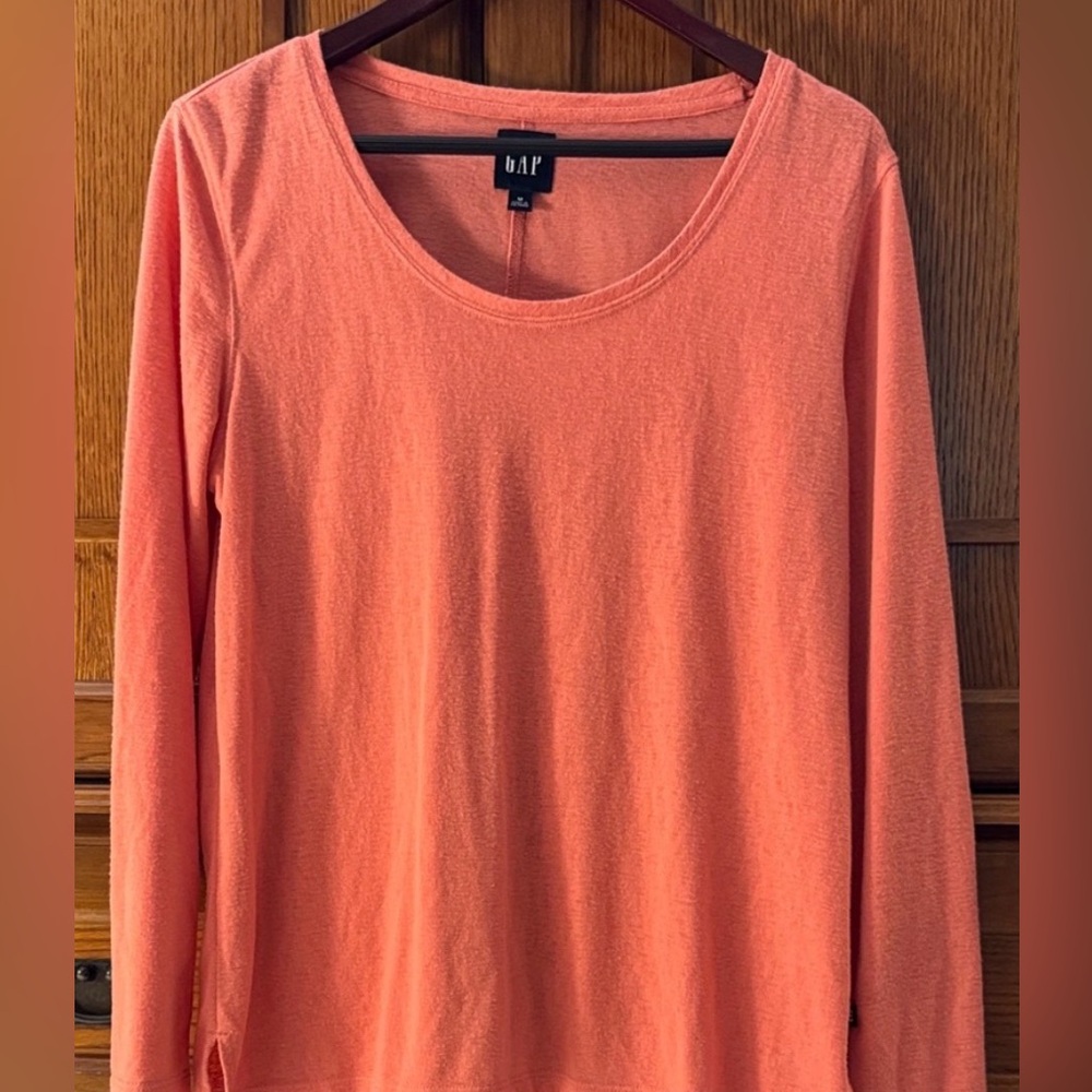 GAP Soft Slub Scoop Neck Favorite Tee Lightweight Relaxed Pullover Modal Classic